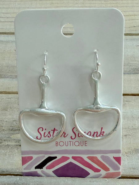 Country Club Drop Earrings - Silver