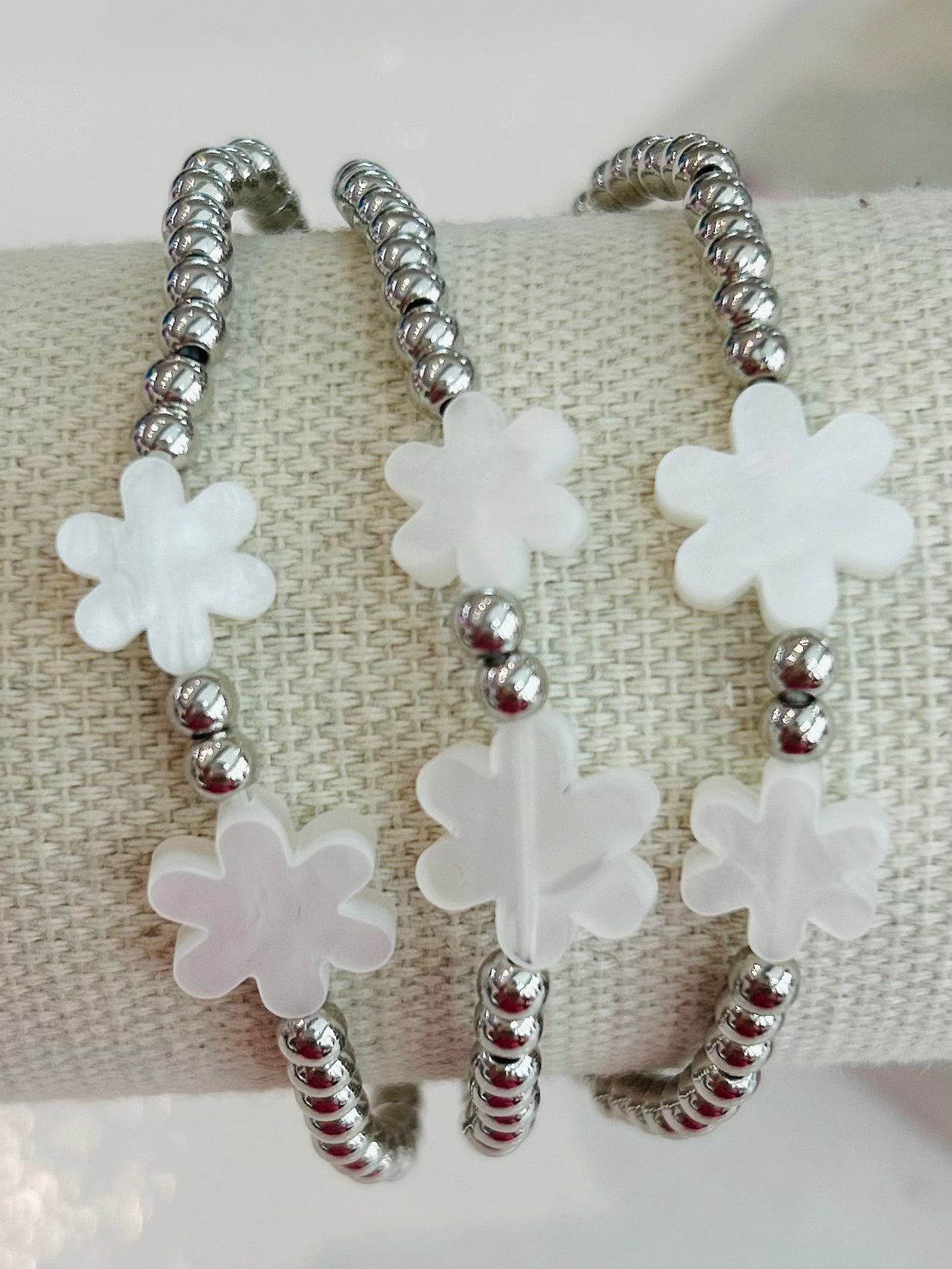 Bloom & Shine Bracelet Set - Silver