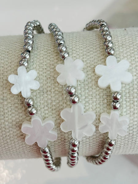 Bloom & Shine Bracelet Set - Silver
