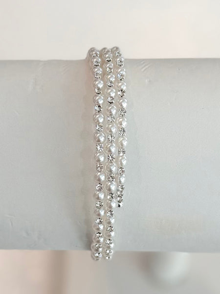 Forever Pearl Bracelet - Silver