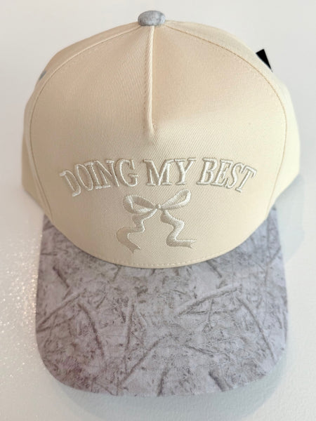 "Doing My Best" Embroidered Cap