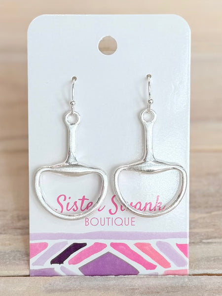 Country Club Drop Earrings - Silver