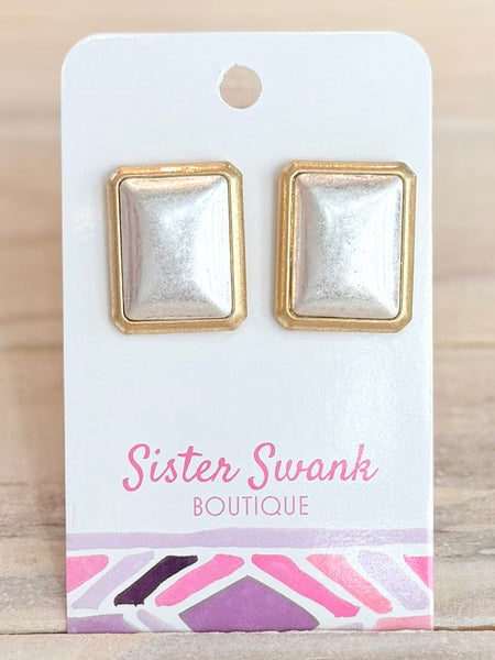 Framed in Gold Earrings