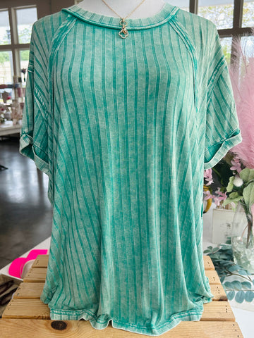 Weekend On The Coast Top - Kelly Green