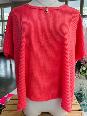 Just Focus Top - Coral