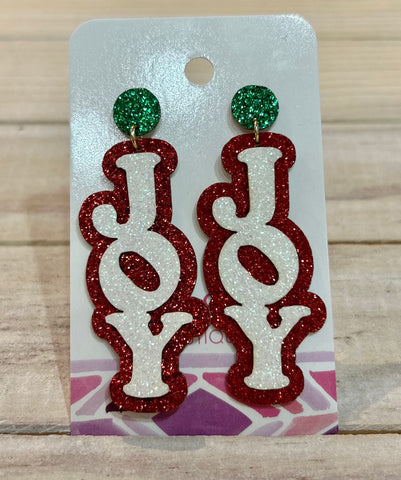 Christmas Joy Dangly Earrings