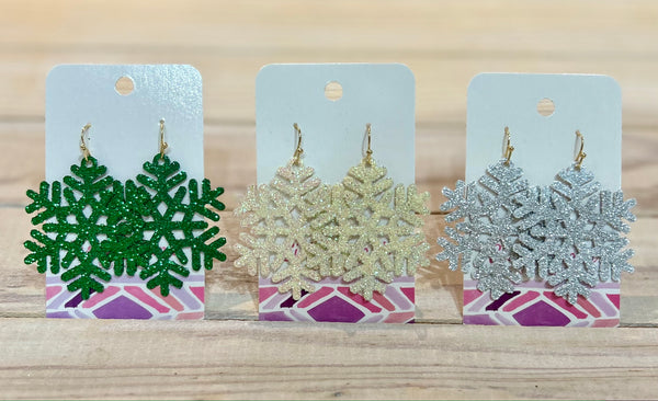 Starry Night Snowflake Earring Collection