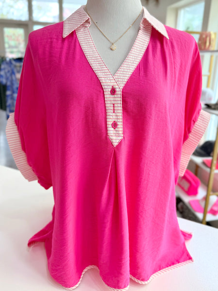 Weekend Getaway Top - Pink