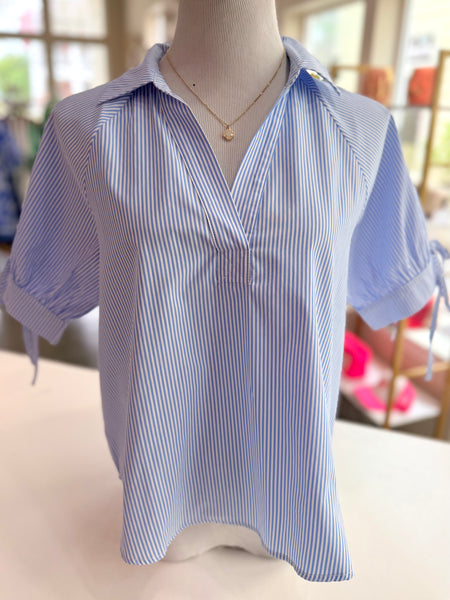 Sweet Stripe Top - Blue