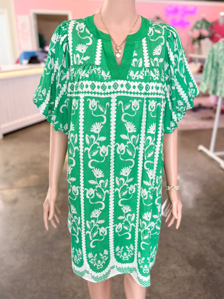 Blushing Belle Dress - Green