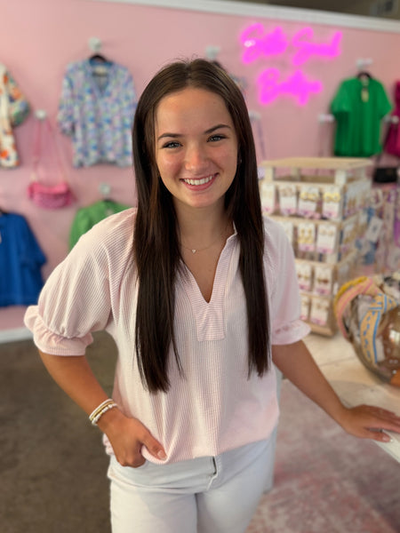 Soft Romance Top - Pink