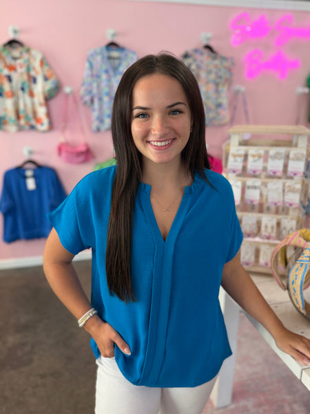 Timeless Touch Top - Blue