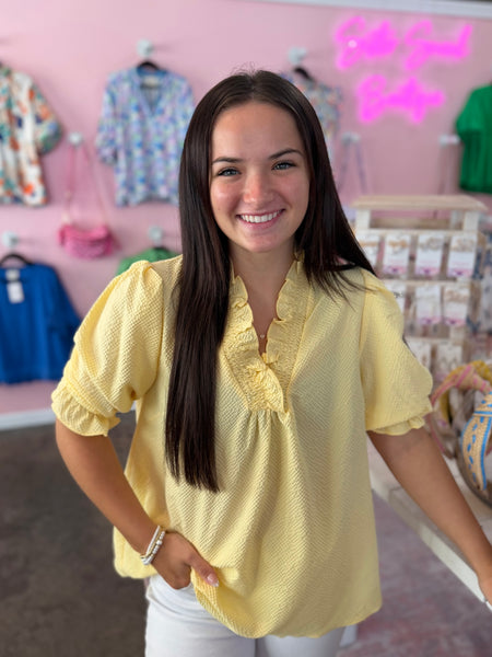 The Willow Top - Yellow