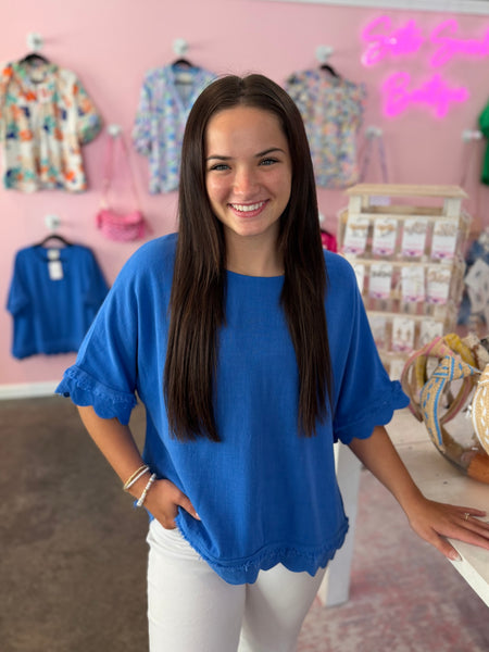 Saltwater Breeze Top - Blue