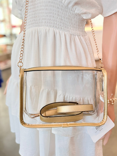Friday Night Crossbody Purse - Gold