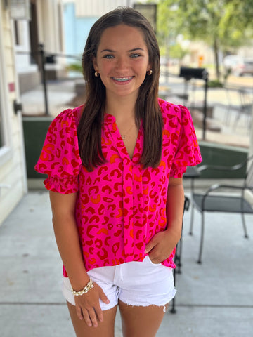 Born To Be Wild Blouse - Pink