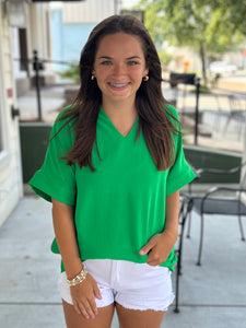 Bright Ideas Blouse - Green