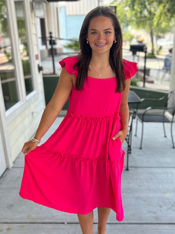 Flutter Fun Dress - Pink