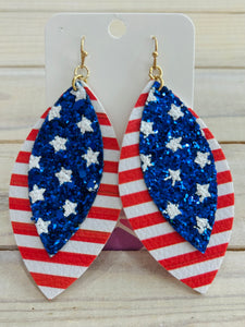 Land of the Free Layered Drop Earrings