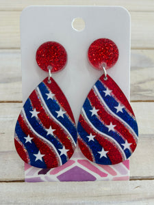 American Sweetheart Teardrop Post Earrings