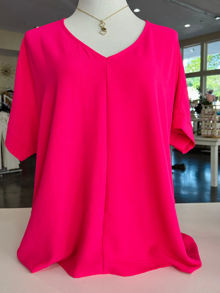 Ray of Sunshine Top - Hot Pink