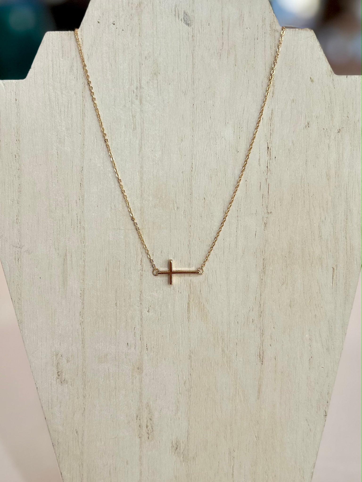 East West Cross Necklace