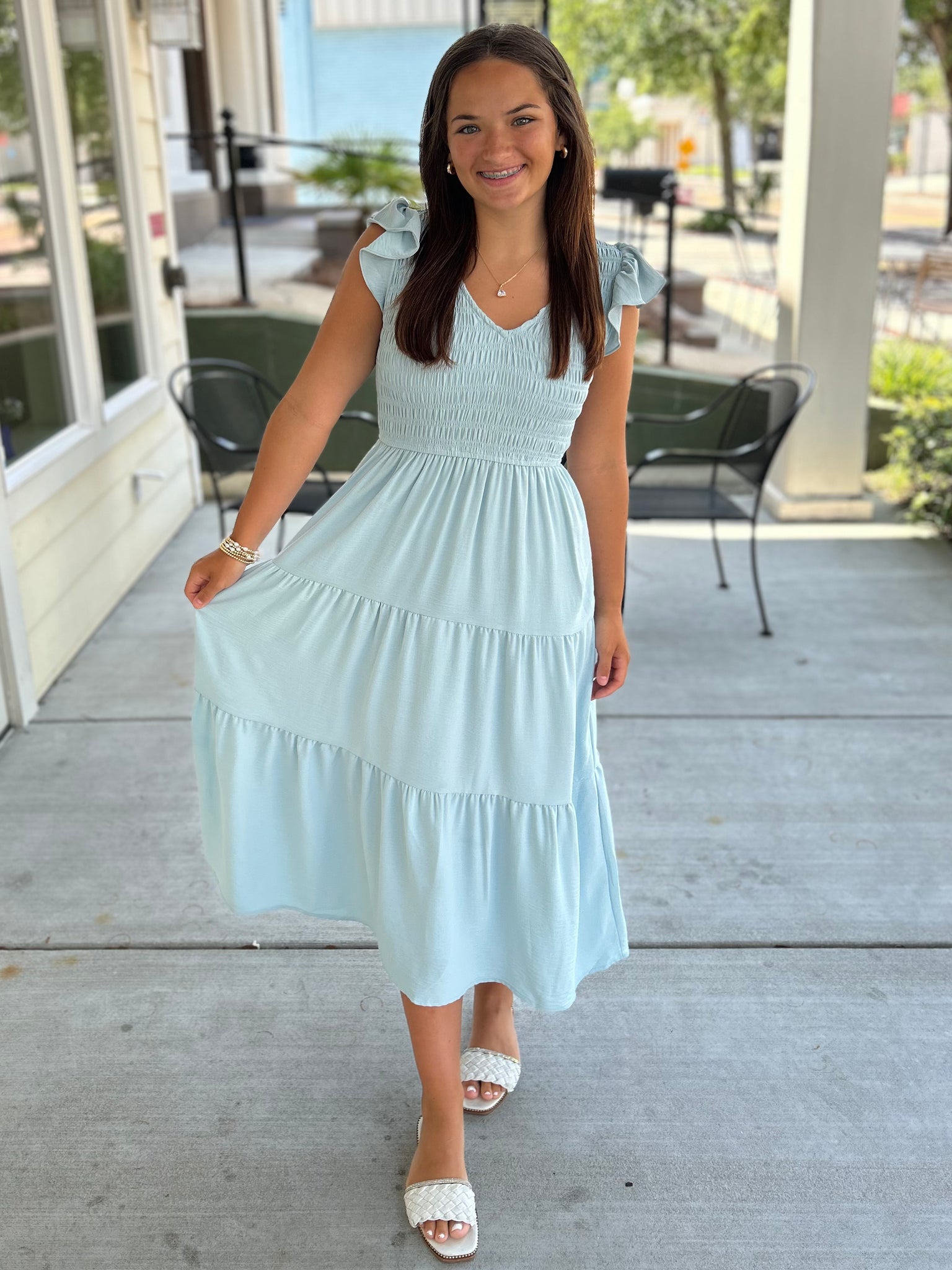 Know Me So Well Midi Dress - Blue