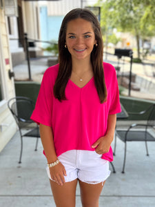 Ray of Sunshine Top - Hot Pink