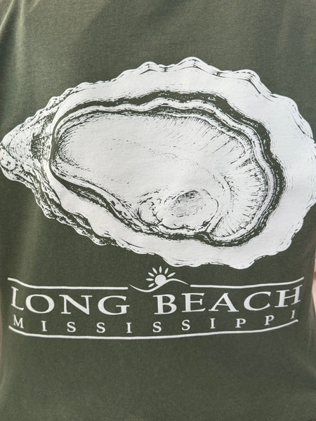 Comfort Colors LB T-Shirt - Oyster - Dark Green