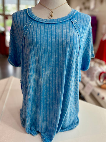 Weekend On The Coast Top - Sky Blue