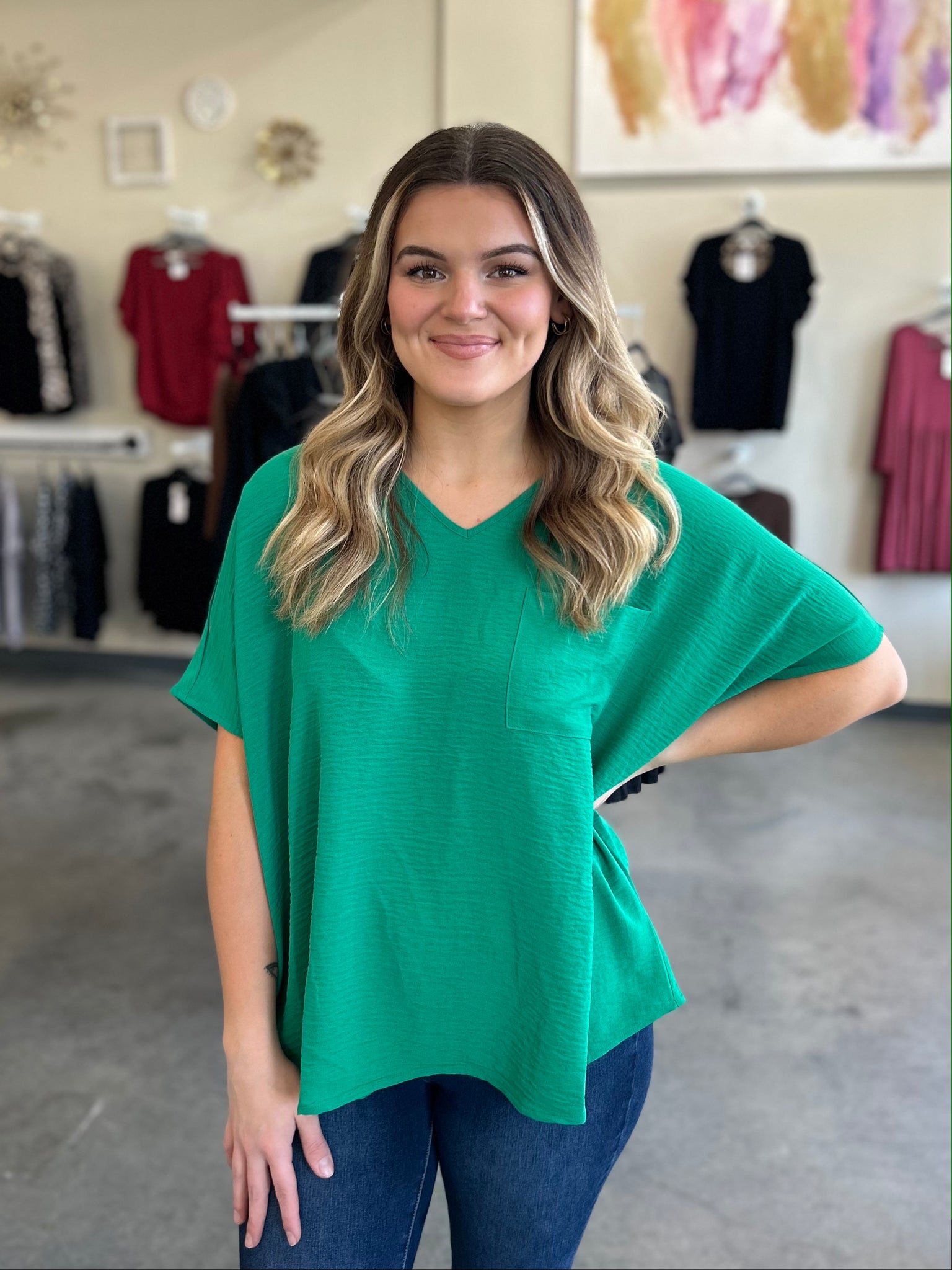 Making Waves Top - Green