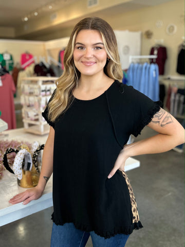 Take the Backroad Top - Black