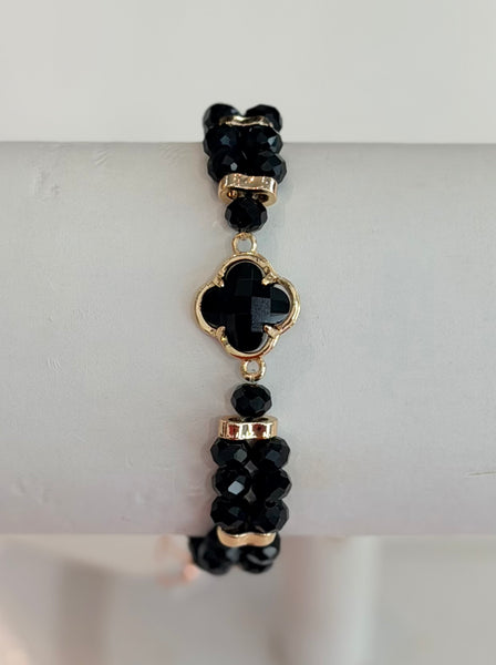 Clover Kiss Bracelet - Black