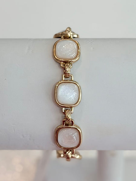Simply Sparkle Bracelet - White