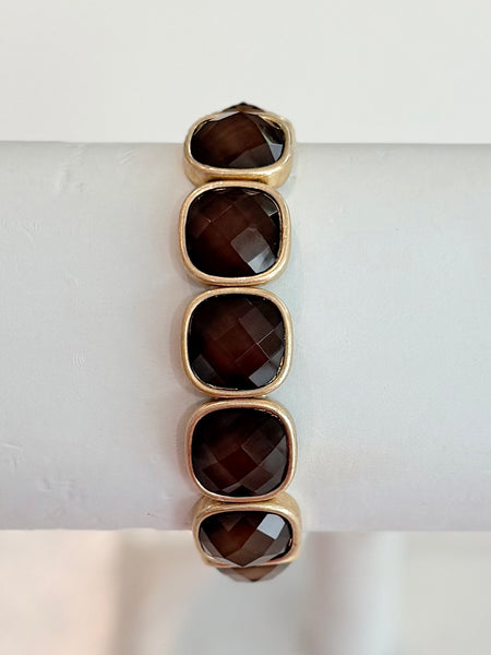 Modern Edge Bracelet - Brown