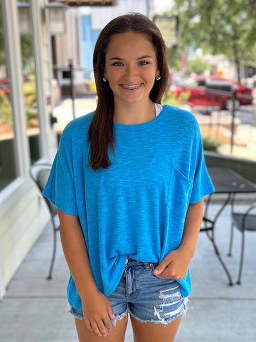 After All This Time Top - Sky Blue