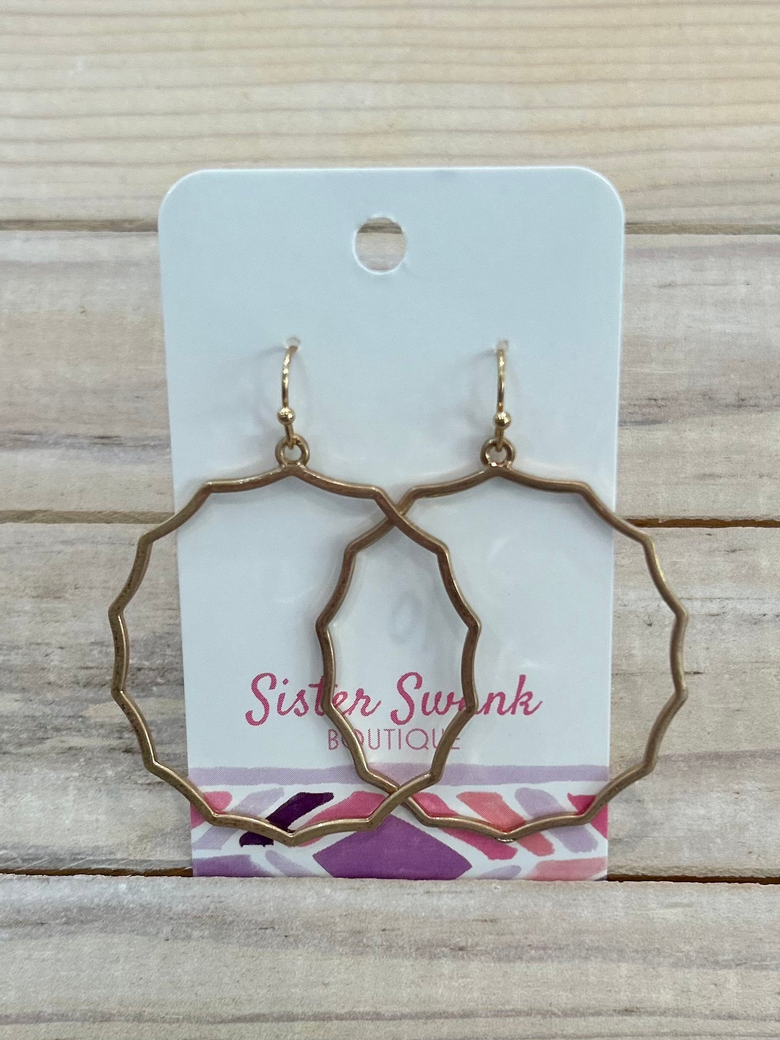 Ripple Effect Drop Earrings
