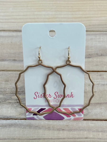 Ripple Effect Drop Earrings