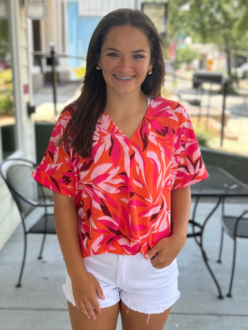 Glow Getter Blouse - Pink