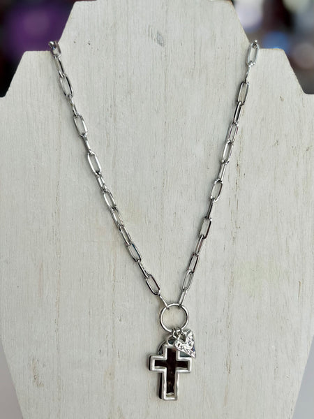 Pearl & Promise Necklace - Silver