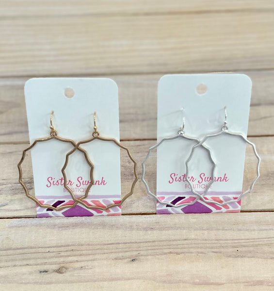 Ripple Effect Drop Earrings