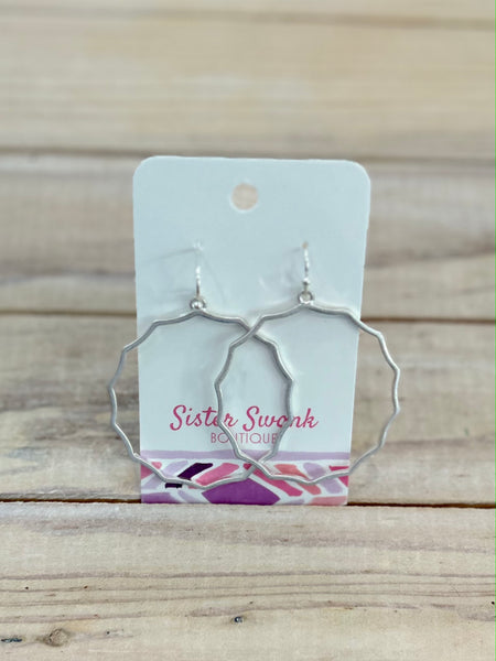 Ripple Effect Drop Earrings