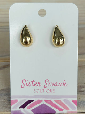 Gold Teardrop Earrings