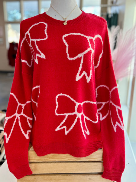 Holiday Charm Sweater - Red