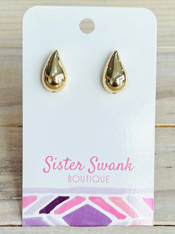 Gold Teardrop Earrings