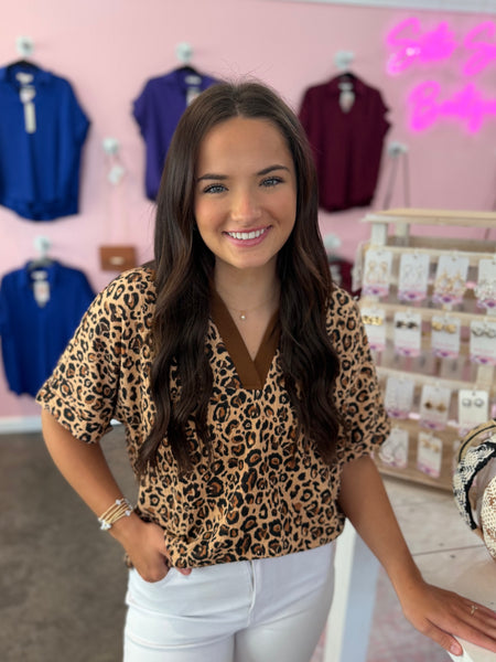 Spotted in Style Top - Leopard