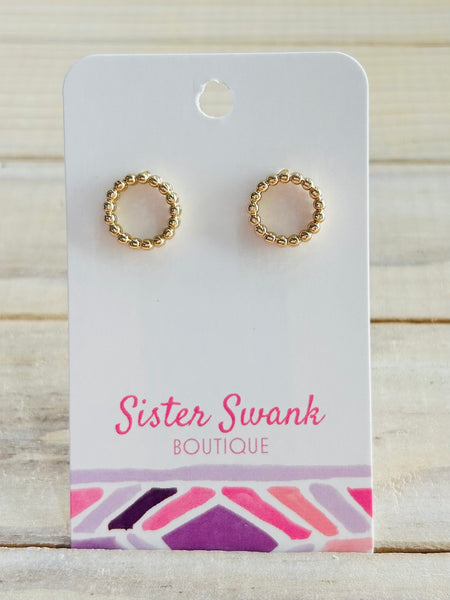 Golden Halo Studs