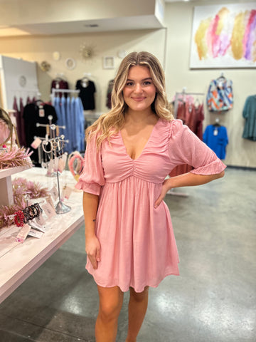 Always On My Mind Dress - Pink