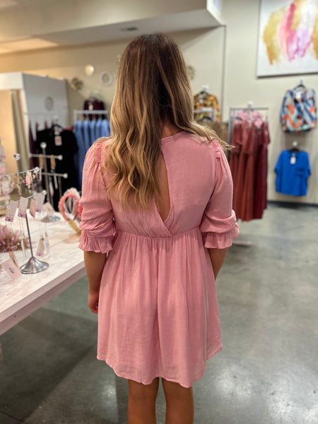 Always On My Mind Dress - Pink