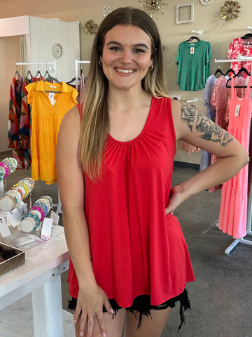 Sure Feels Right Tank - Red